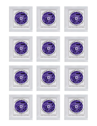 Buy Online Pack of 12 Freeze-dried Culture Sachets for Authentic Bulgarian Yogurt